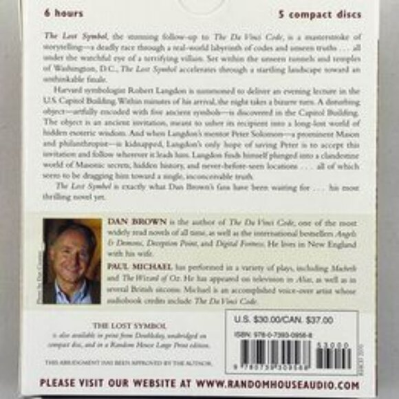 Dan Brown Audiobook Bundle – The Da Vinci Code & The Lost Symbol - Picture 3 of 5